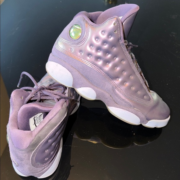 Jordan Women's Iridescent Purple Sneakers - Picture 2 of 9